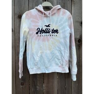 Hollister California Tie Dye Hoodie Sweatshirt Pullover Women's